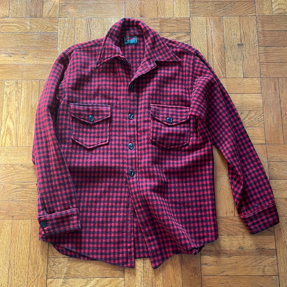 Chippewa falls wool plaid shirt M- L vintage